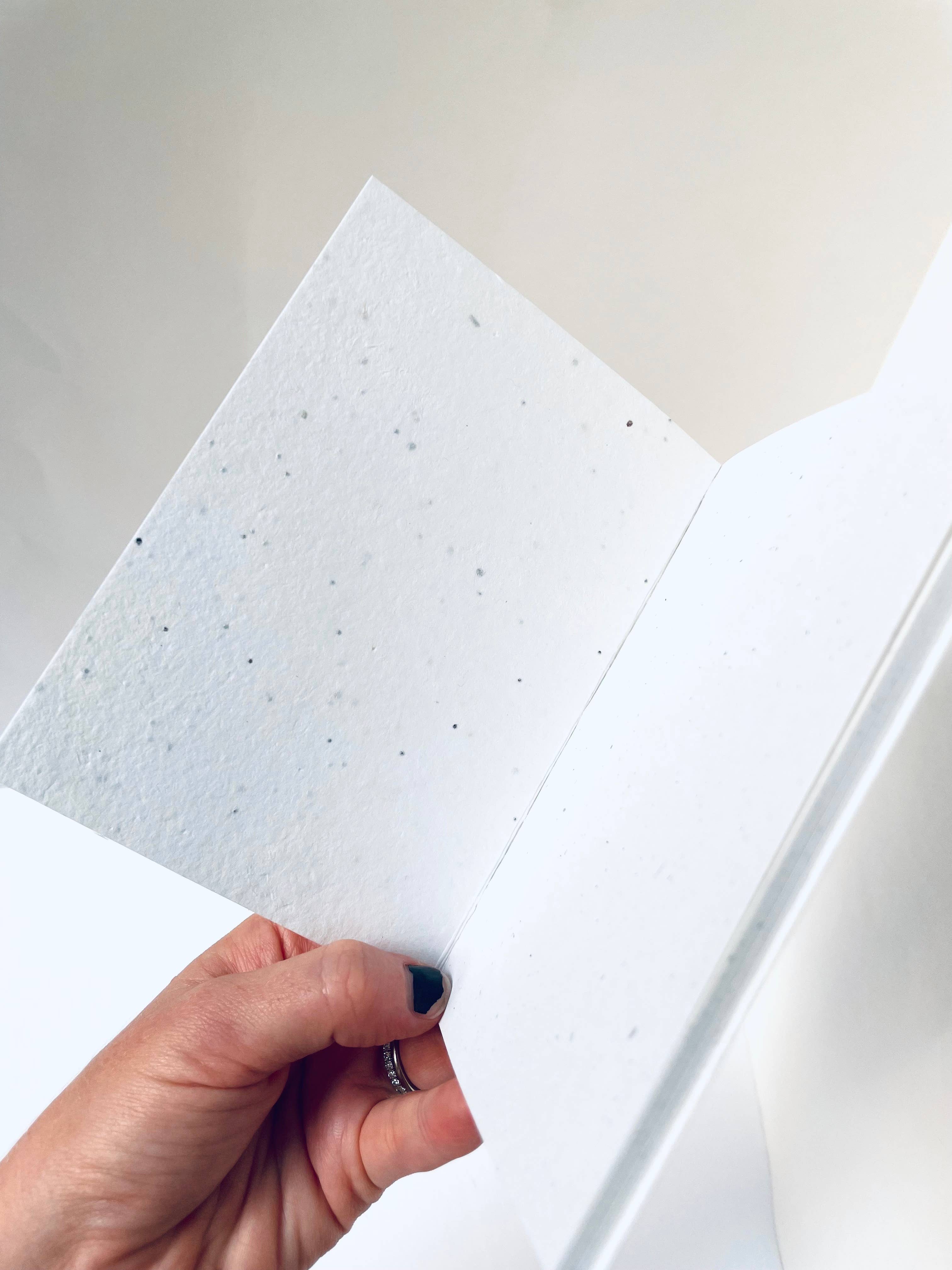Atelier By Cat - Mini Seed Paper Notebook Eco-Friendly Paper Goods Plantable: Blank