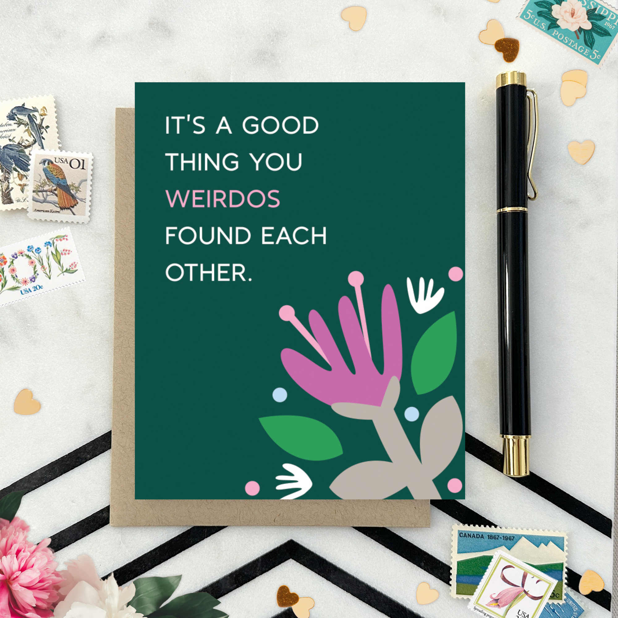 Barone and Co. - Weirdos Wedding Card