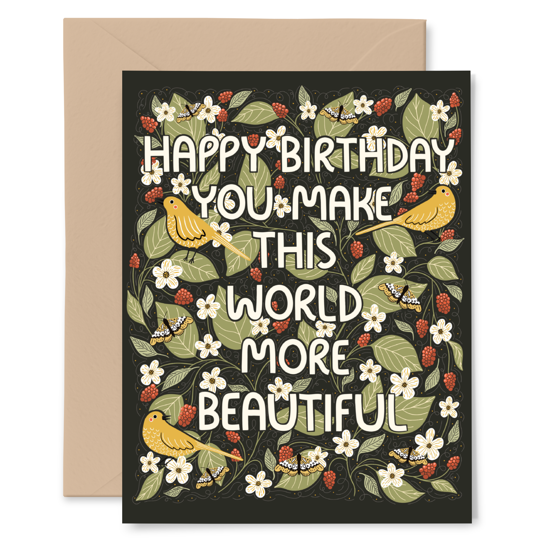 Gingiber - Beautiful World Birthday Greeting Card