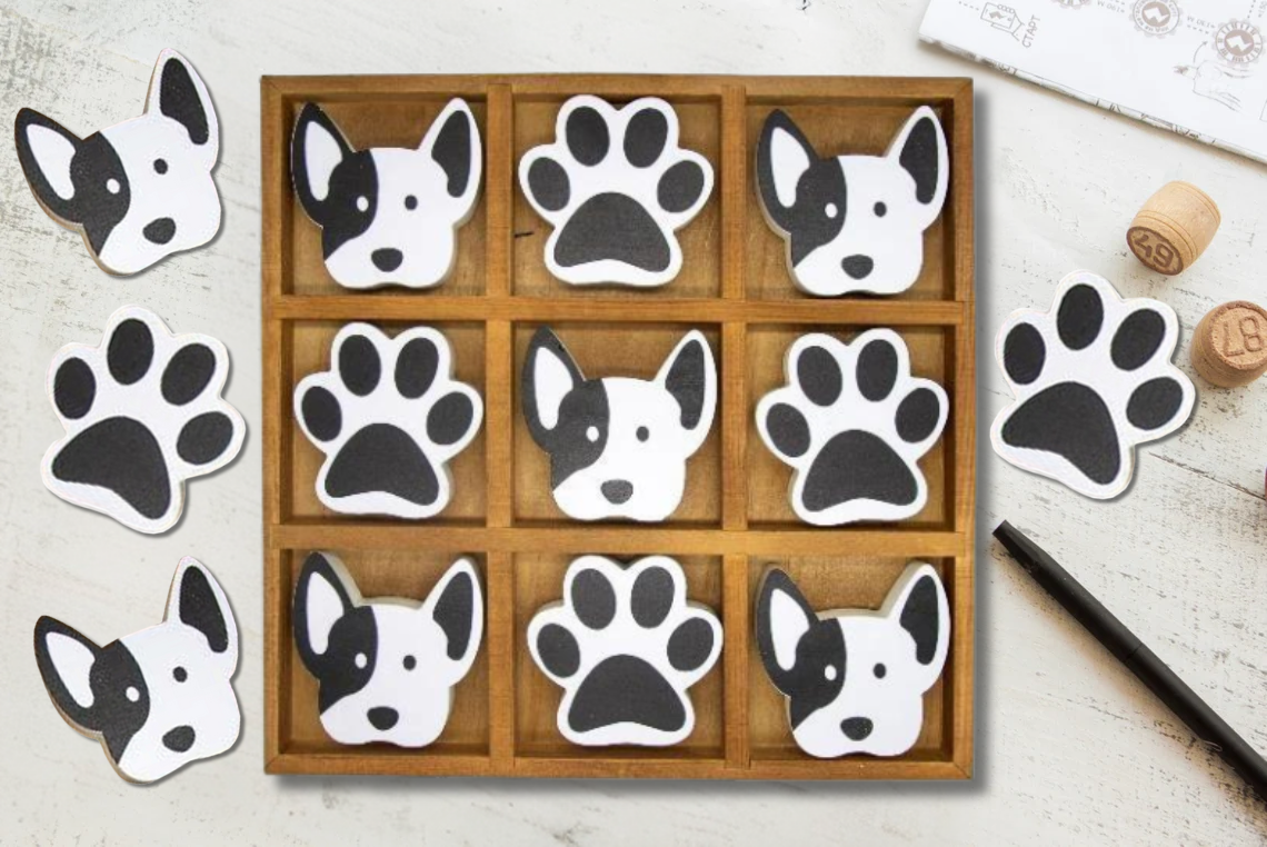 Original Source - Puppy Tic-Tac-Toe Set