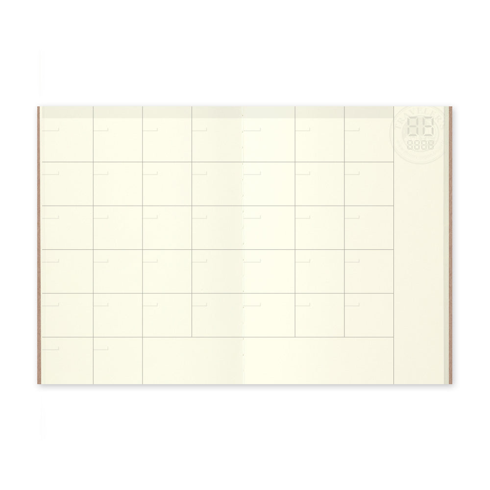 Travelers Company - P06 Passport Size Refill Free Diary Monthly