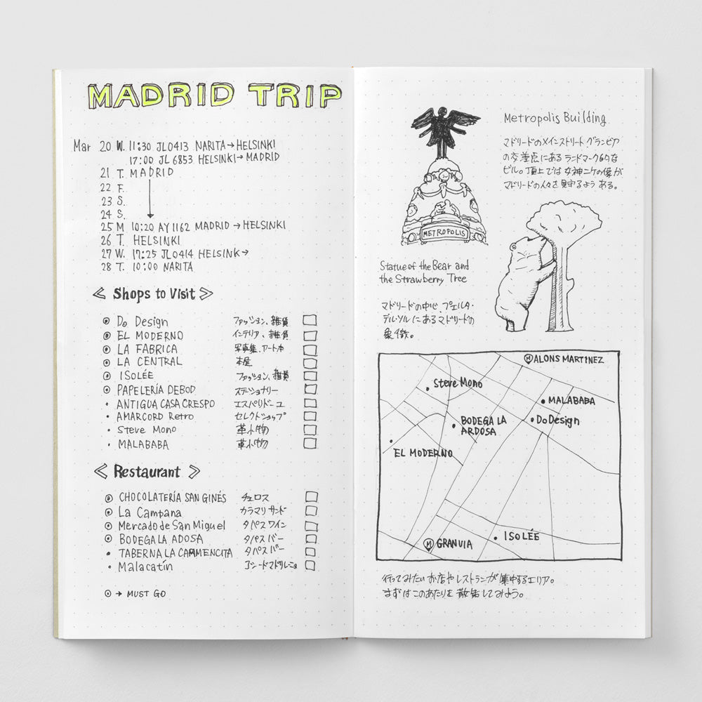 Traveler's Company, Notebook Refill 026 - Regular Size - Dot Grid