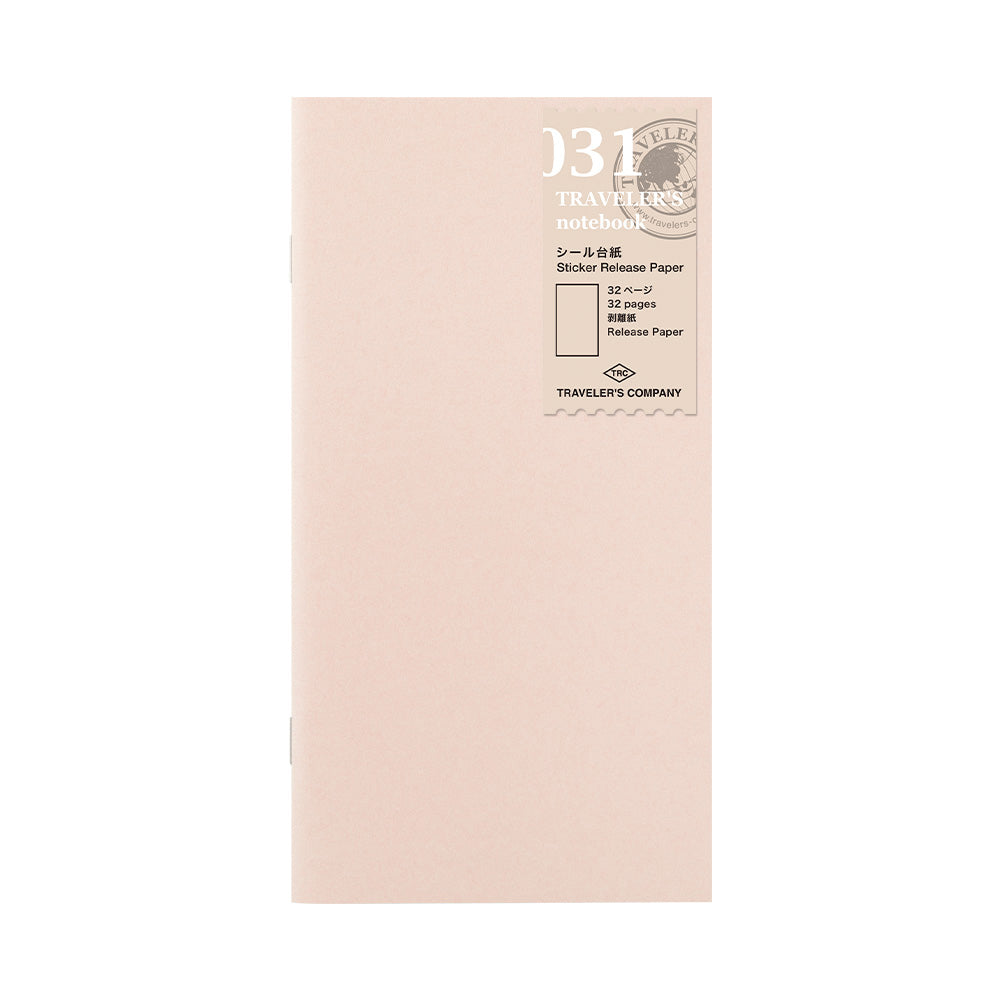 Traveler's Company, Sticker Release Paper, Regular Size
