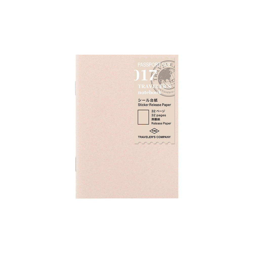 Traveler's Company, Sticker Release Paper, Passport Size