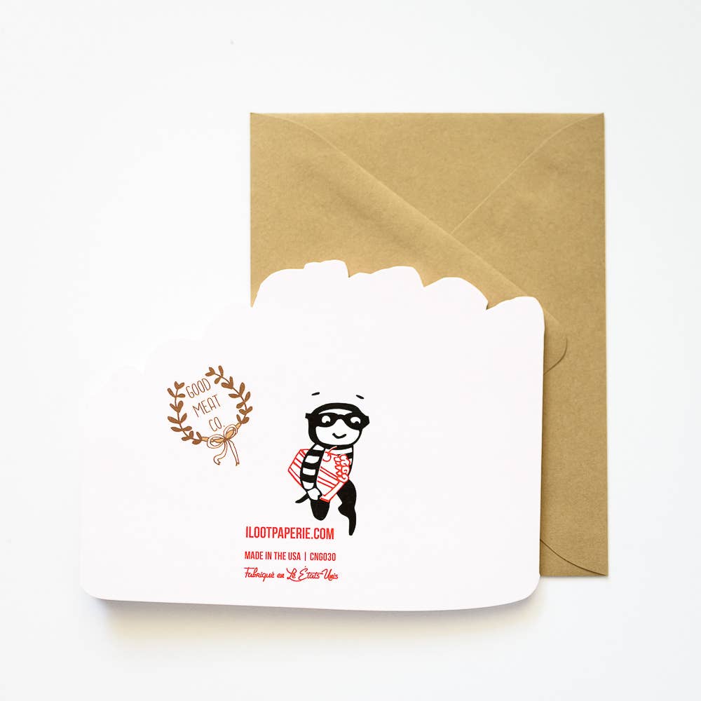 ILOOTPAPERIE - You're in Rare Form Steak Die Cut Congratulations Card