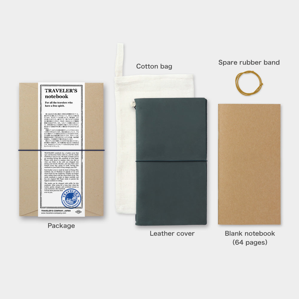 Traveler's Company, Notebook Cover, Regular Size, Blue