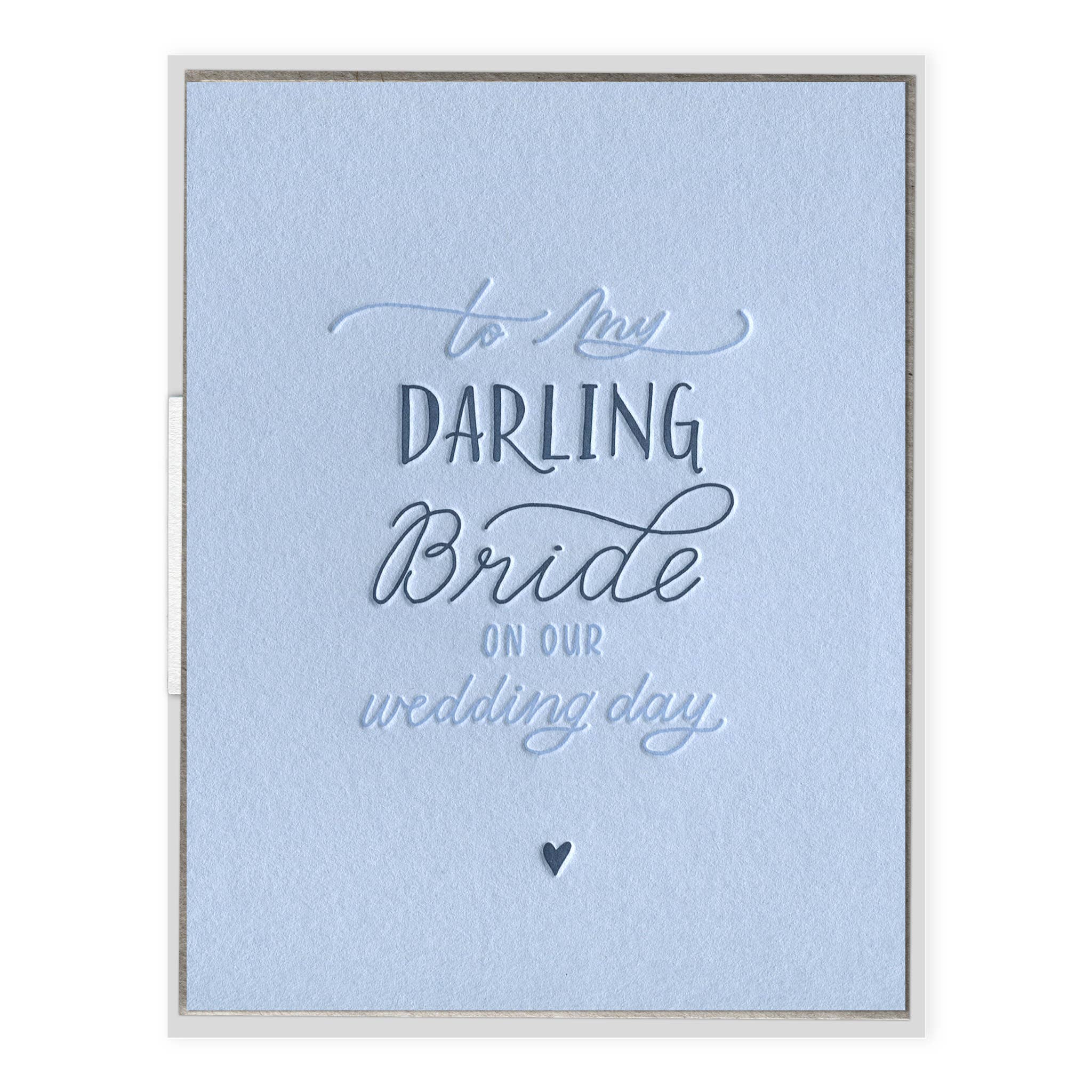 INK MEETS PAPER - Darling Bride - Wedding card