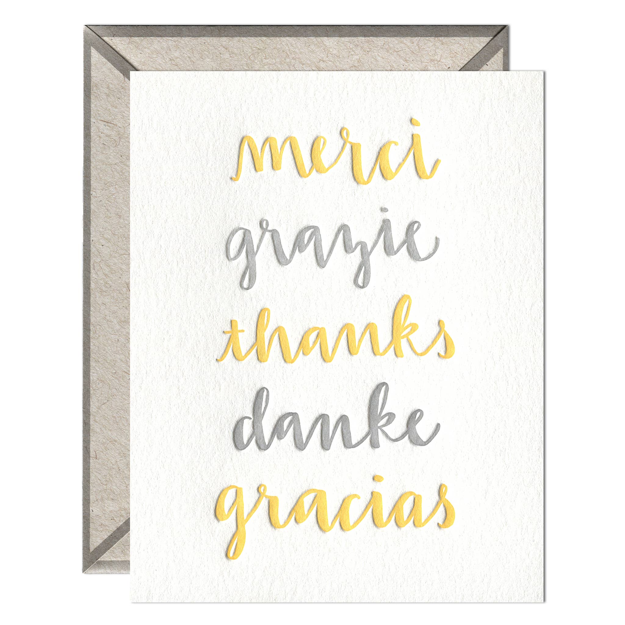 INK MEETS PAPER - Thank You Languages - Thank You card