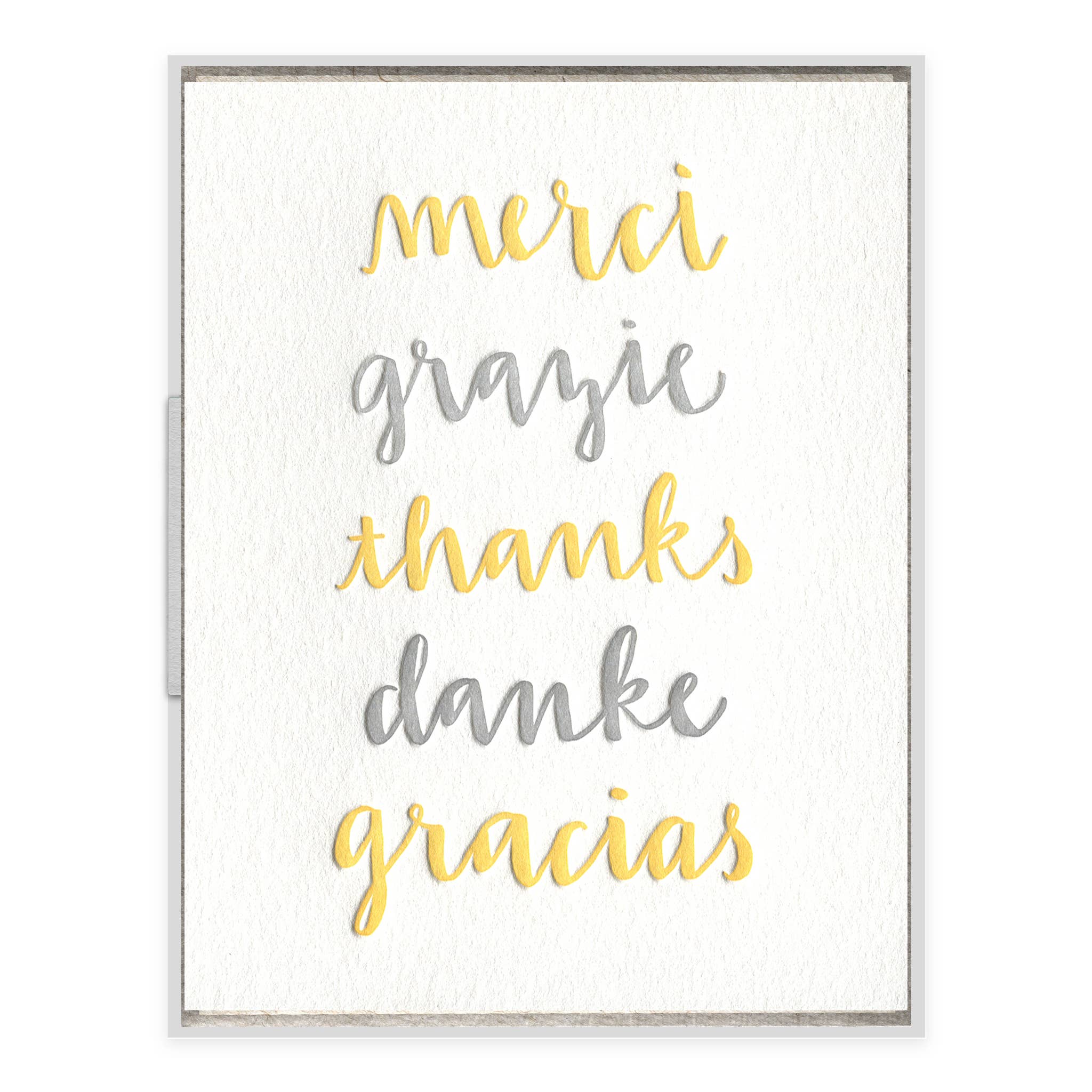 INK MEETS PAPER - Thank You Languages - Thank You card