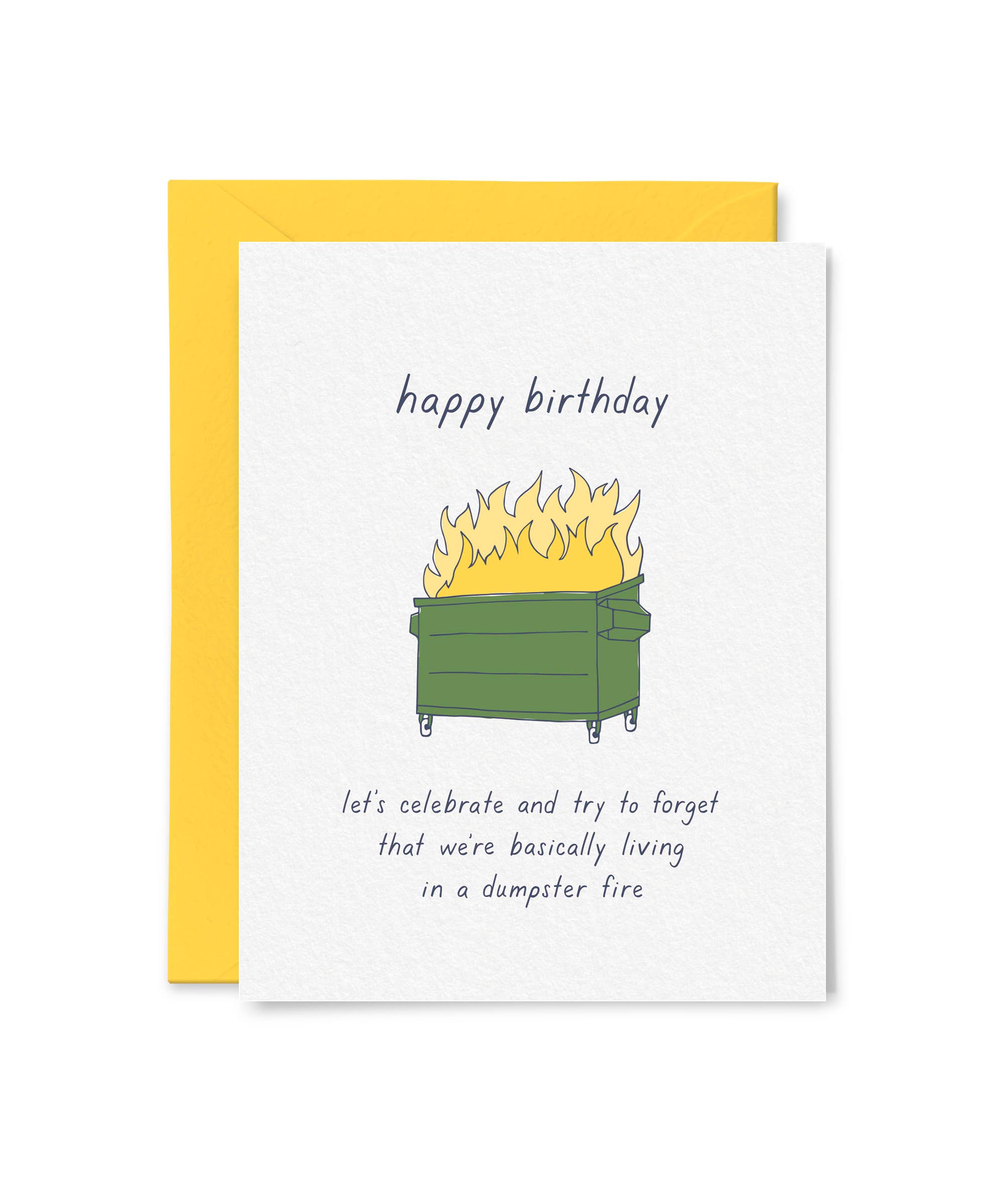 Tiny Hooray - Dumpster Fire Birthday Card