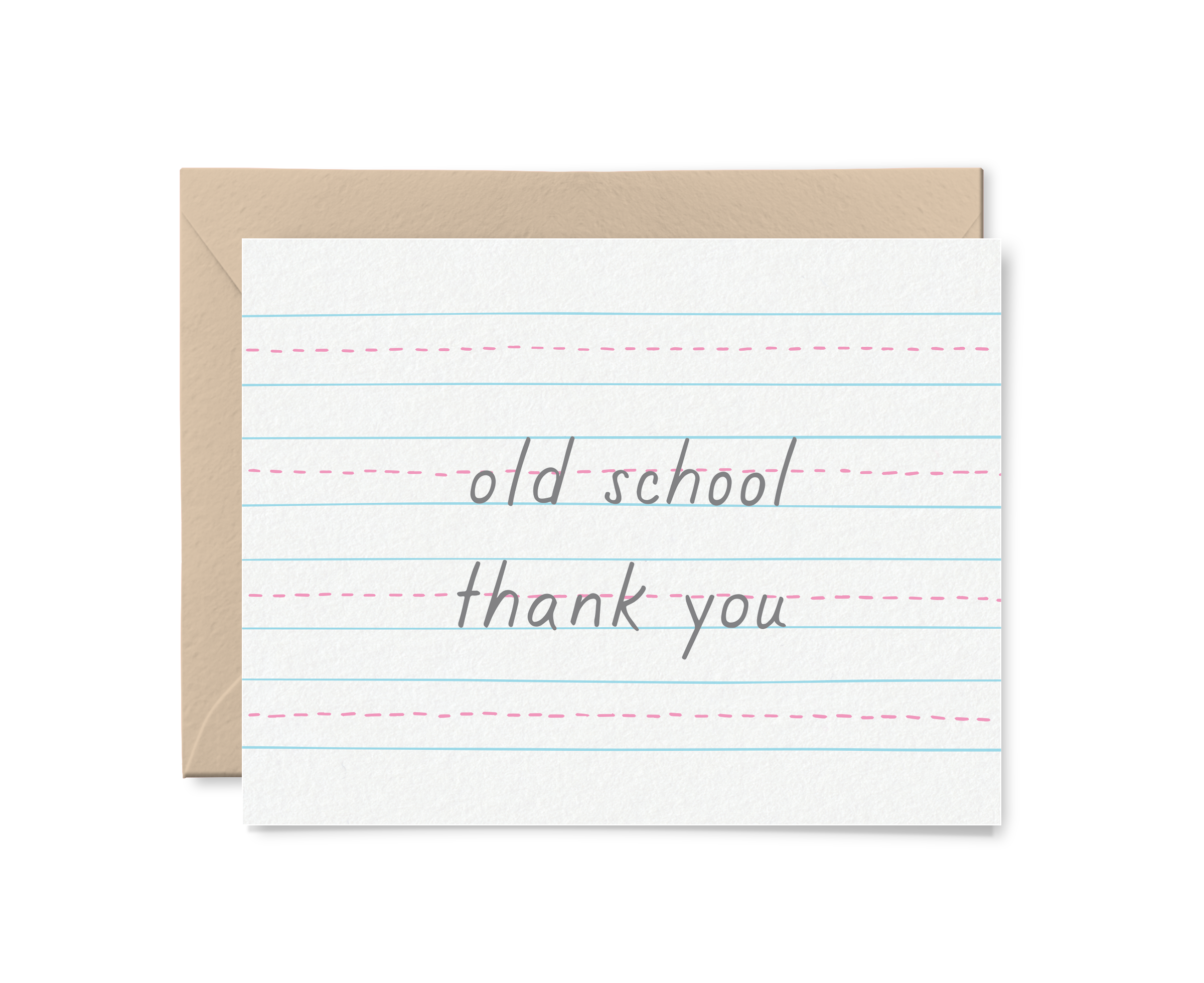 Tiny Hooray - Old School Thank You Card