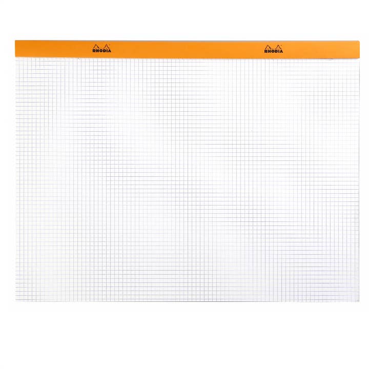 Rhodia Classic Notepad 16.5 x 12.5: Orange Graph / 16.5" x 12.5"