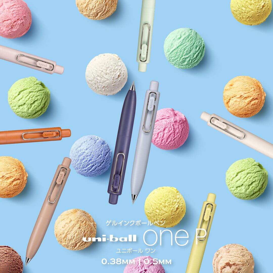 Uni-Ball One P: Light mint green  — 0.38mm