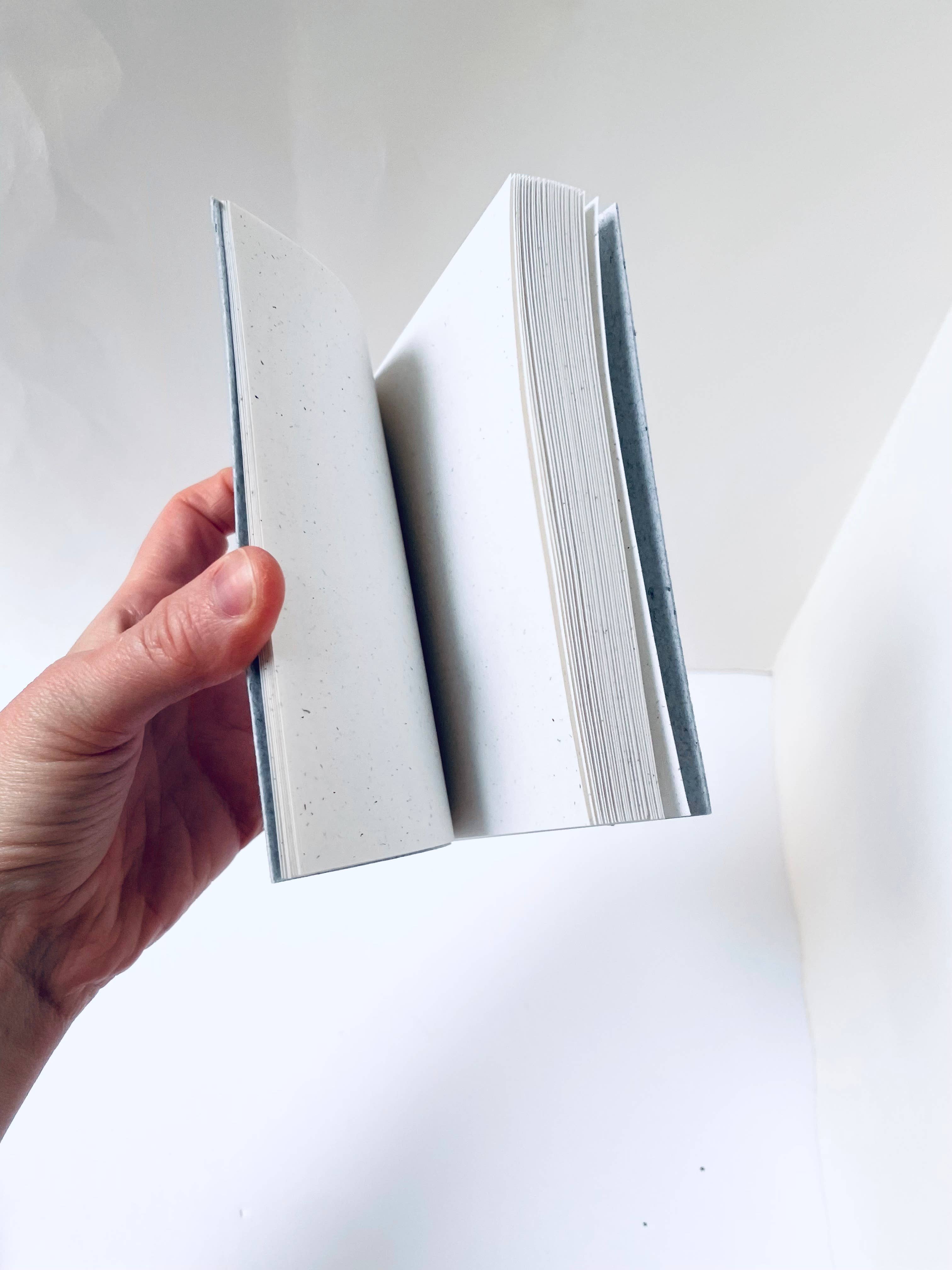Atelier By Cat - Mini Recycled Denim Confetti Notebook Eco-Friendly Paper: Blank