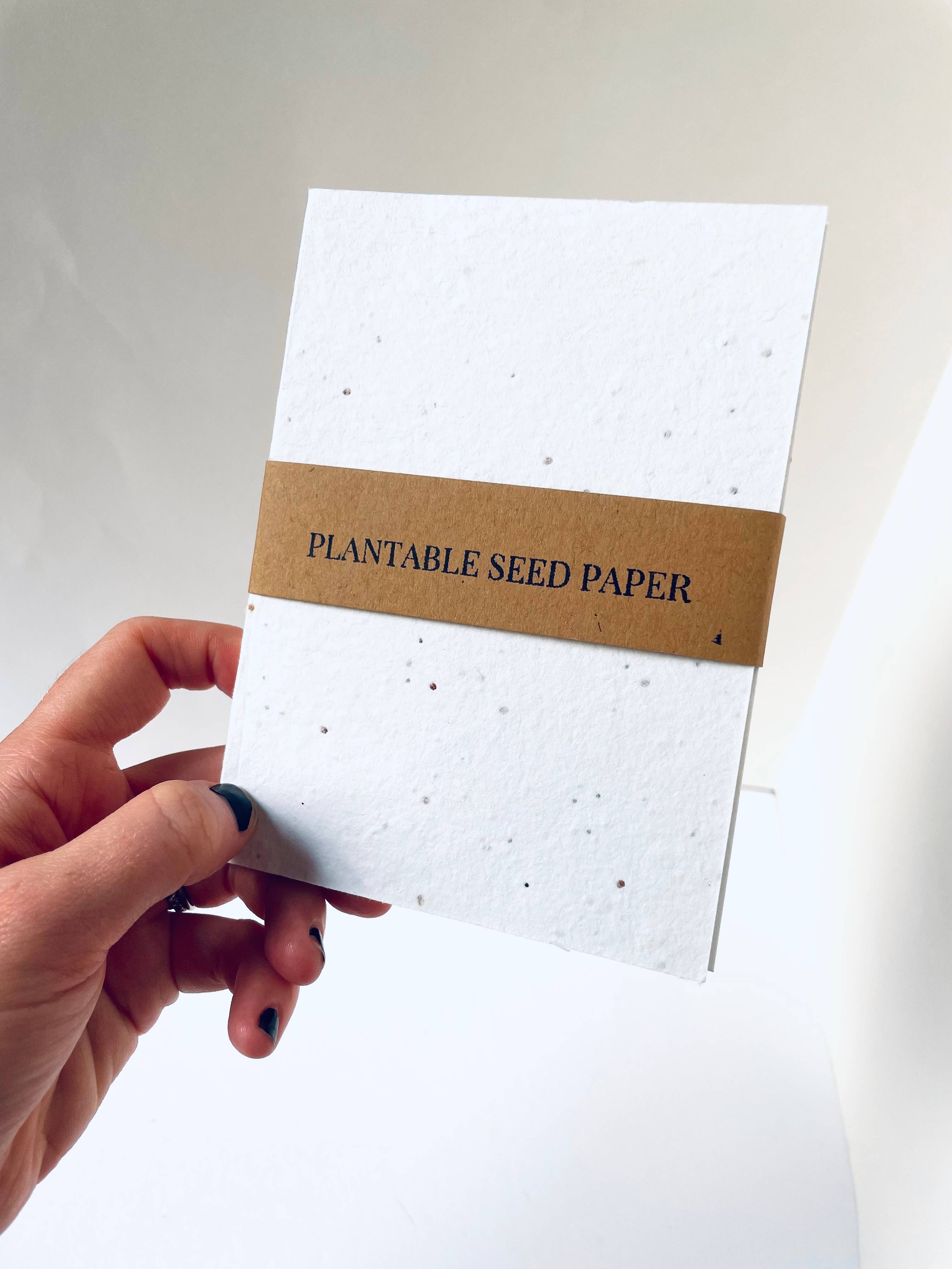 Atelier By Cat - Mini Seed Paper Notebook Eco-Friendly Paper Goods Plantable: Blank