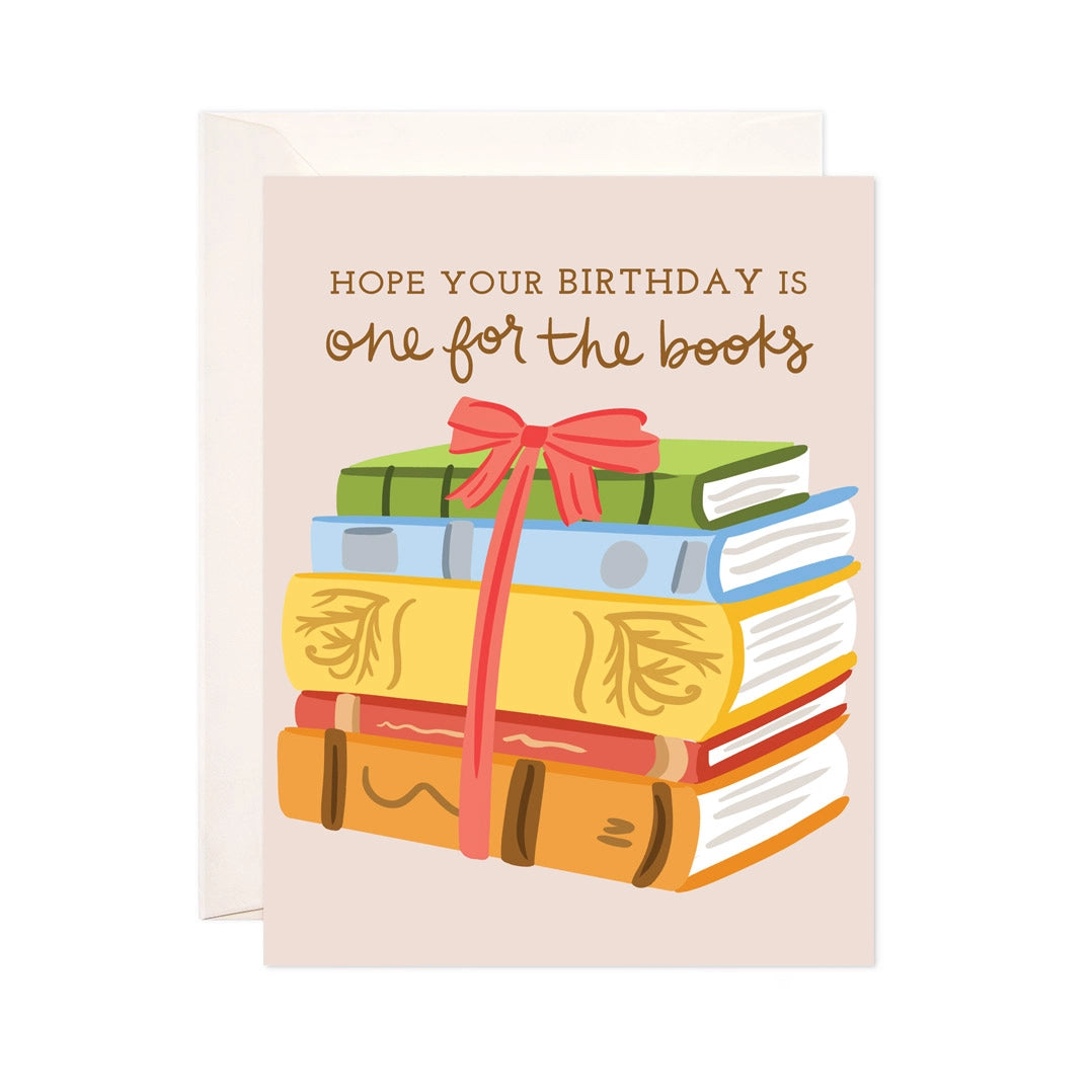 Bloomwolf Studio - Birthday Books Greeting Card