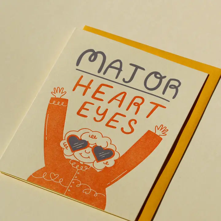 M.C. PRESSURE, LETTERPRESS, MAJOR HEART EYES