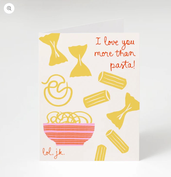 BON FEMMES, LOVE YOU MORE THAN PASTA