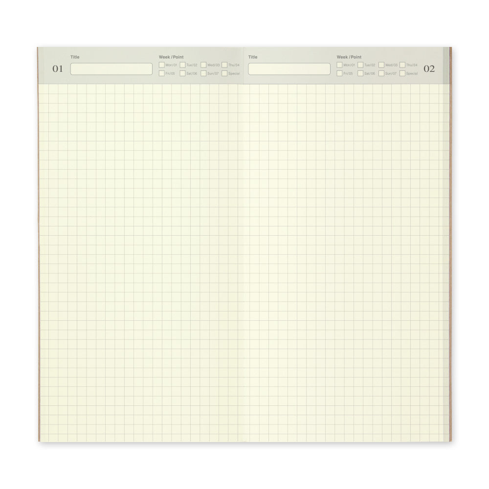 Traveler's Company, 005 Regular Size Refill Free Diary