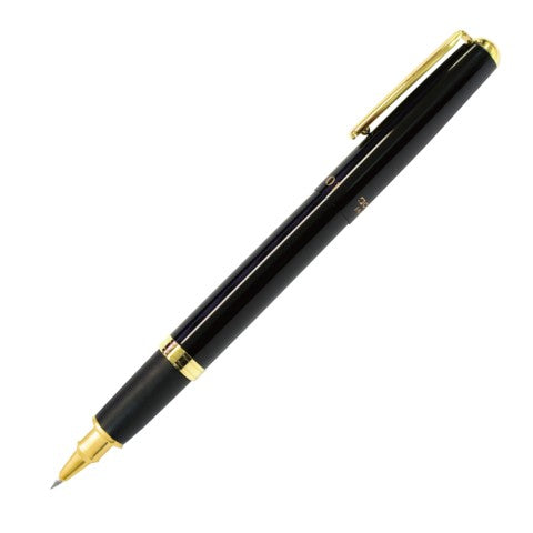 Ohto, Ceramic Rollerball CR01 0.5 Thick Barrel Gold Black