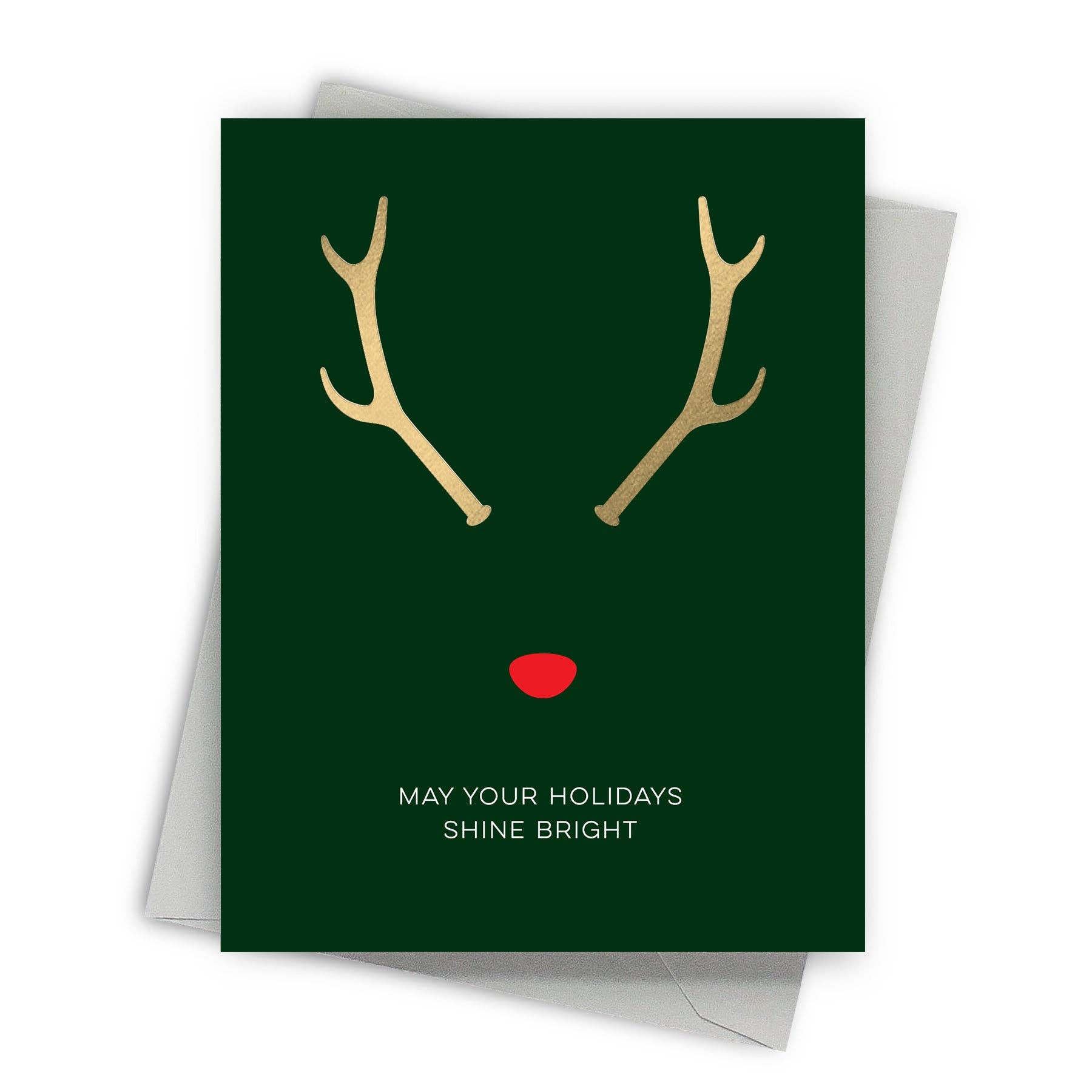 Fine Moments - May Your Holidays Shine Bright – Foil-Pressed Holiday Card