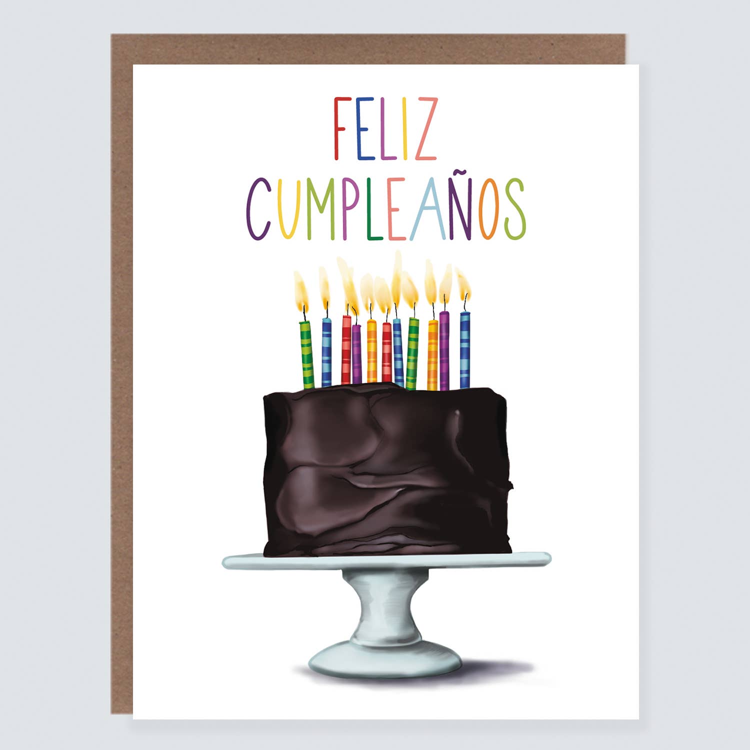 Morgan Swank Studio - Feliz Cumpleanos Cake | Spanish Birthday Card
