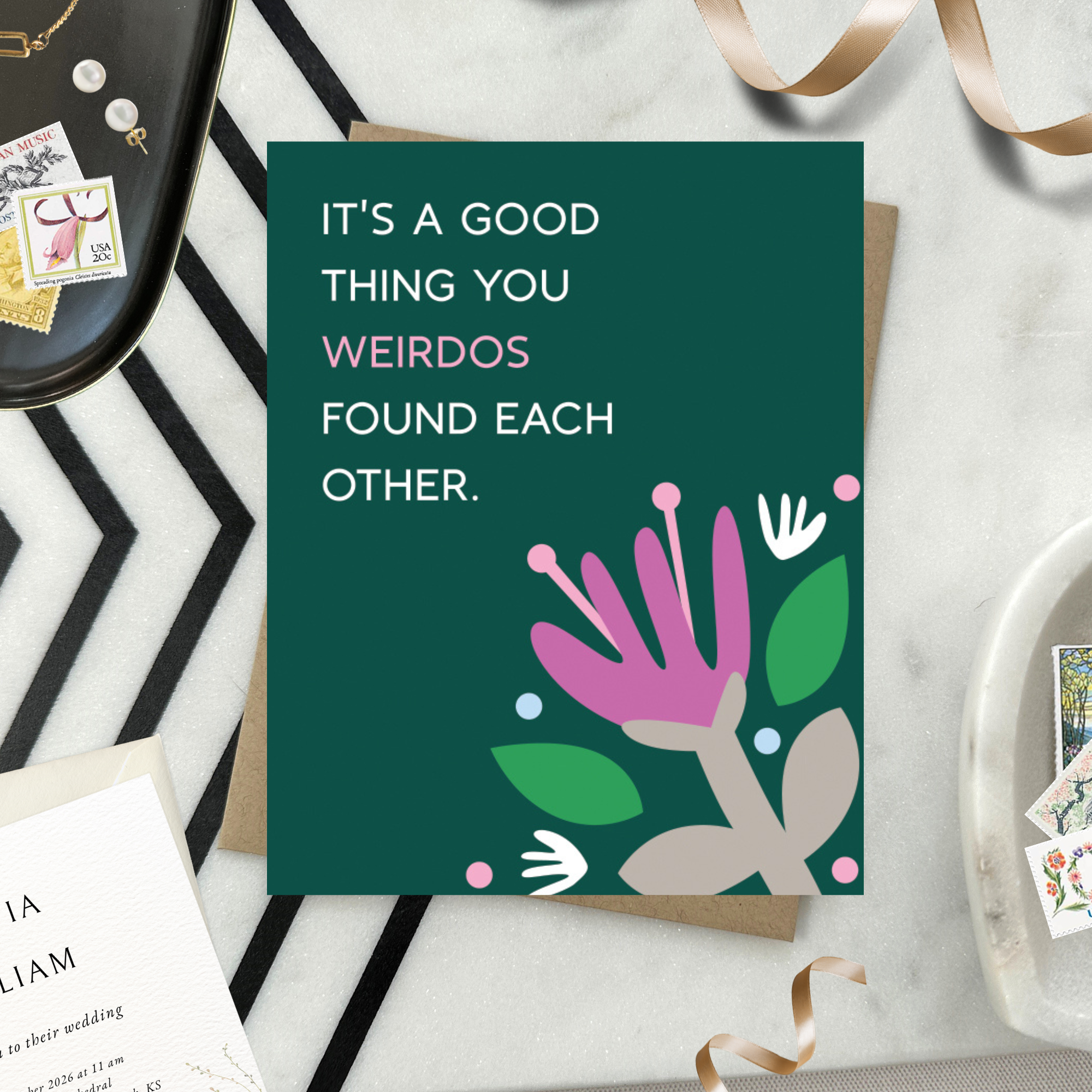 Barone and Co. - Weirdos Wedding Card