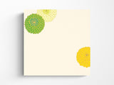 Midori - Letter Pad 183 Silk-Printing Pompon Chrysanthemum