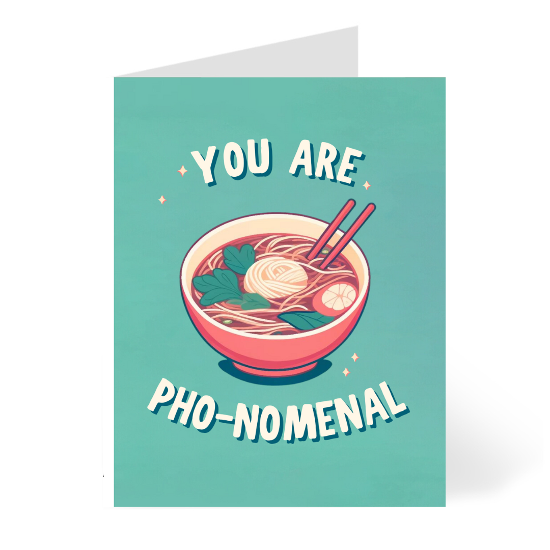 CheerNotes - Pho-Nomenal | Pun Thank You Card