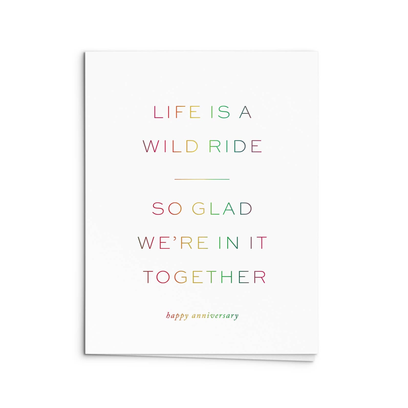 Smitten on Paper - Wild Ride Anniversary Greeting Card