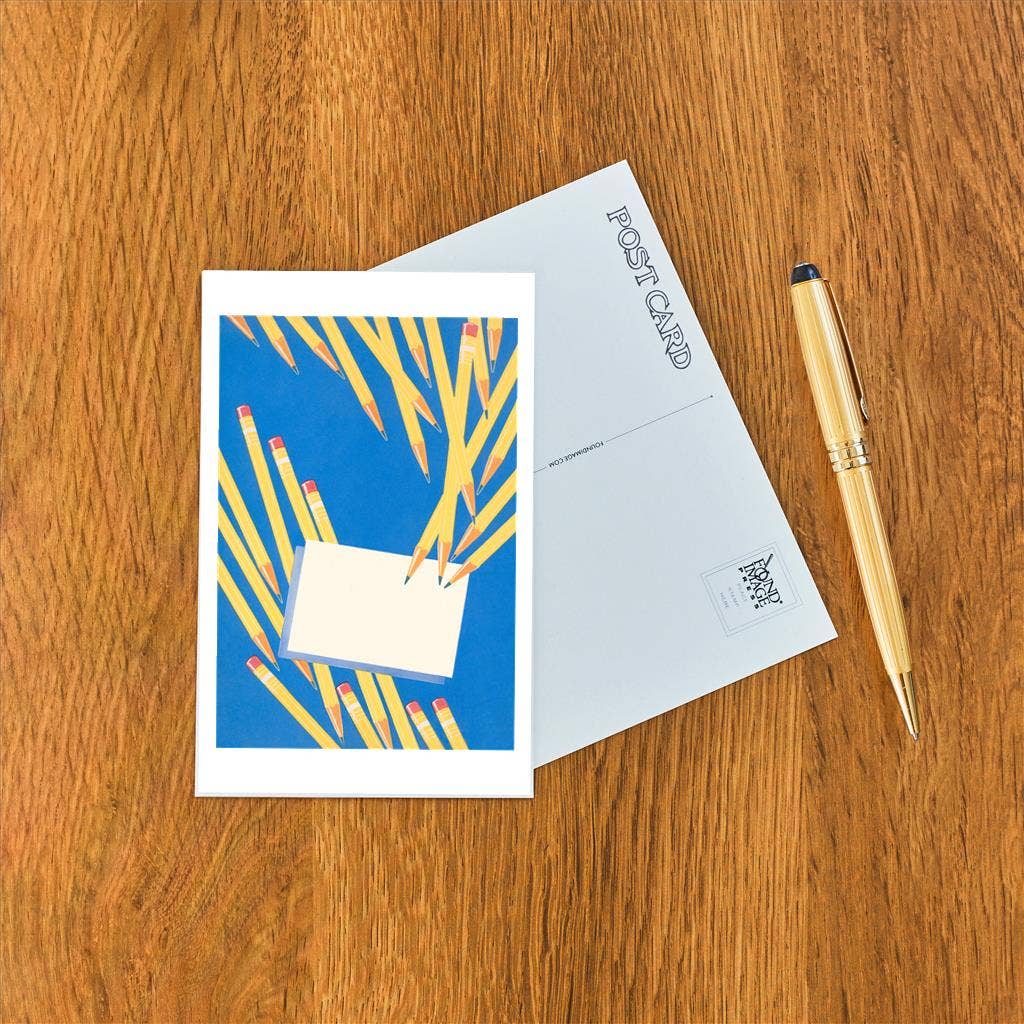 Found Image Press - Postcard BR-126 Pencils and Card