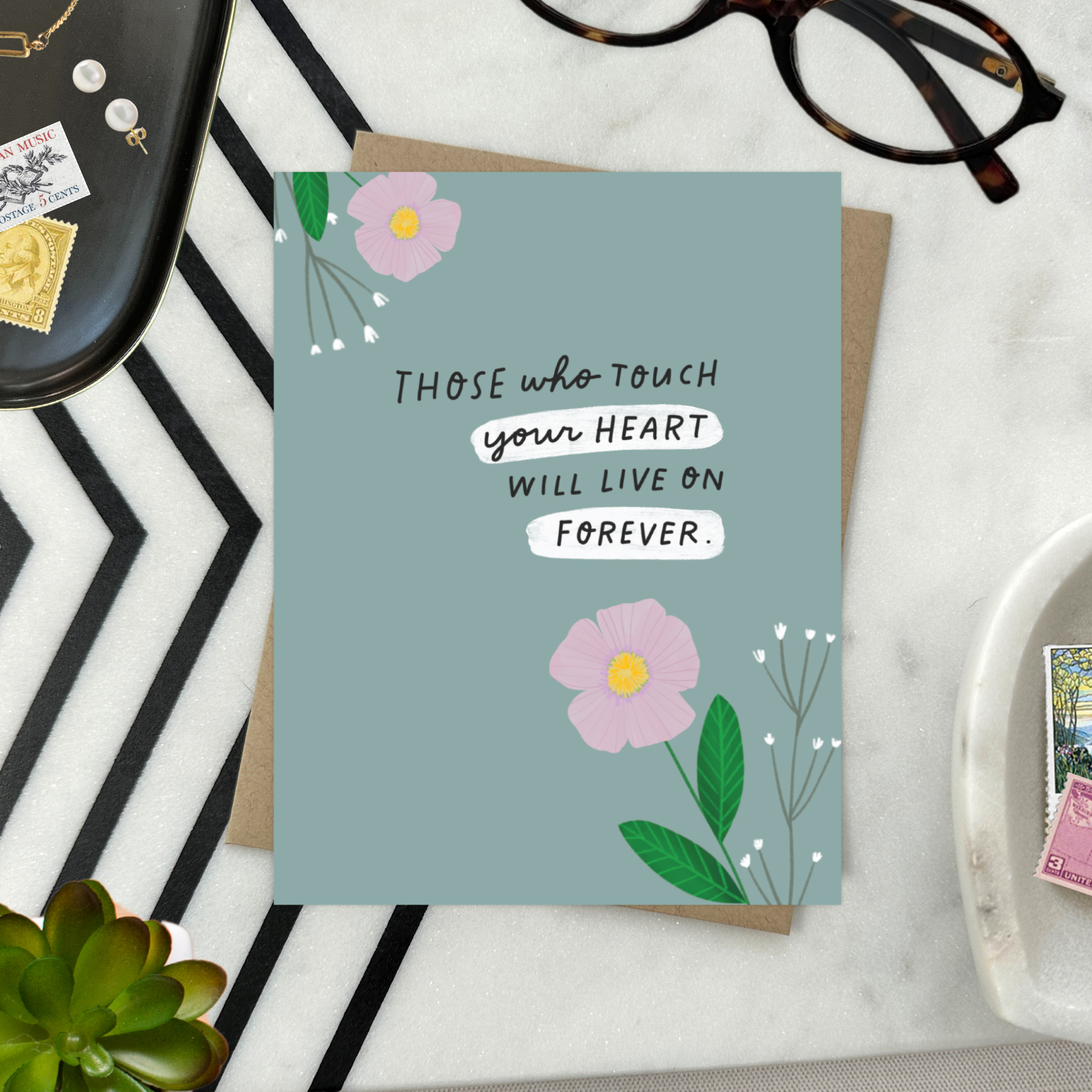 Barone and Co. - Live On Forever Sympathy Card
