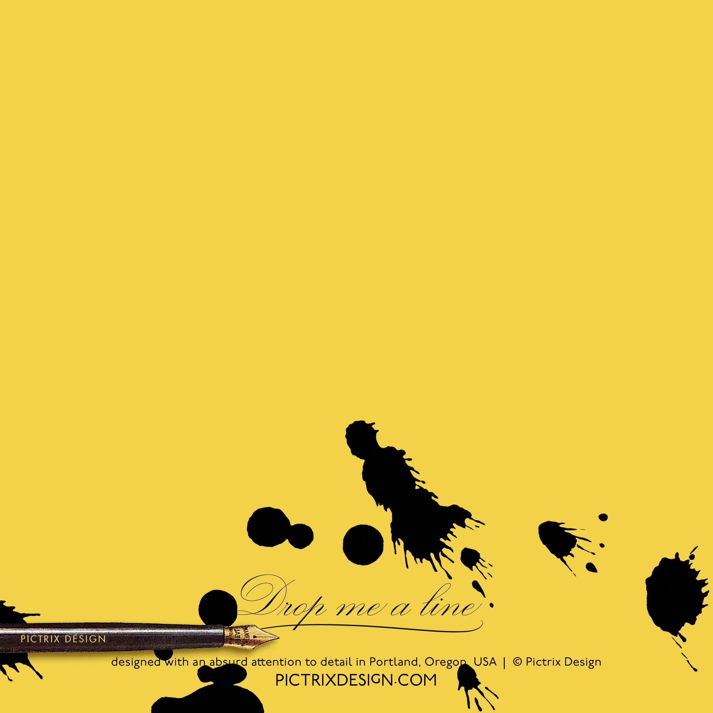 Pictrix Design - "Drop me a line" A6 greeting card