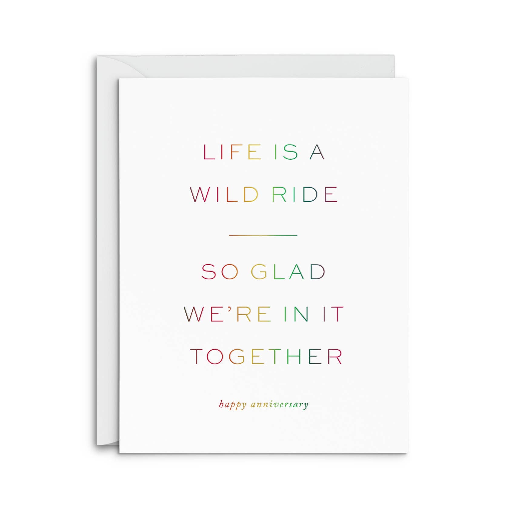Smitten on Paper - Wild Ride Anniversary Greeting Card