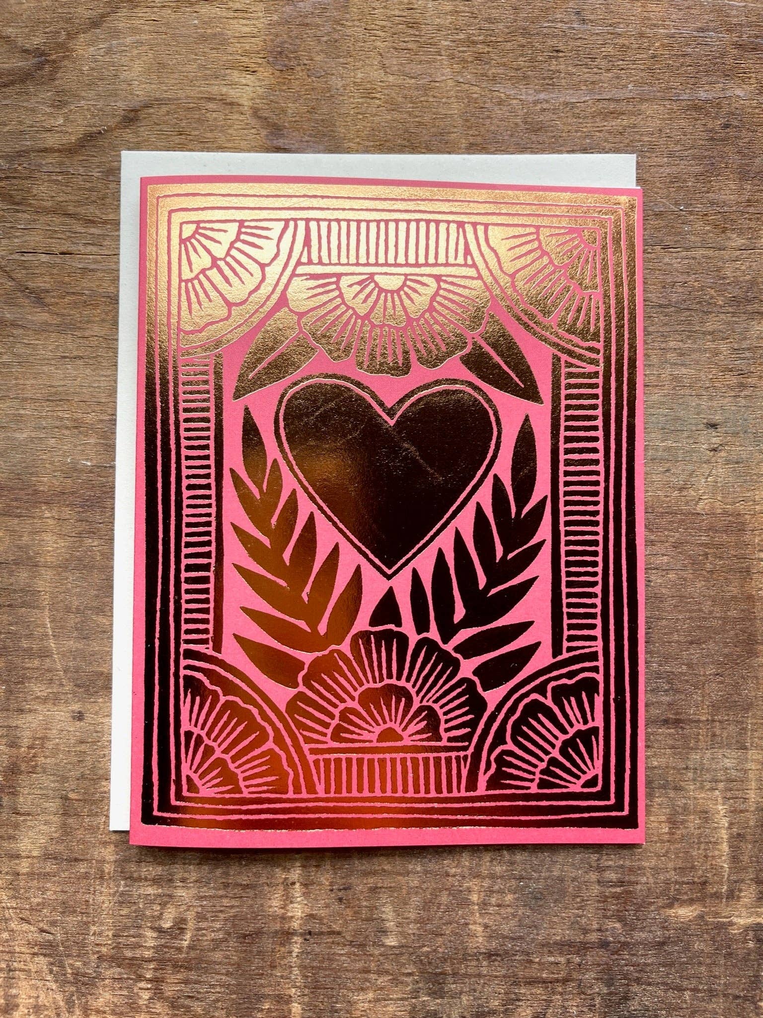 Katharine Watson - Heart & Curtain Greeting Card