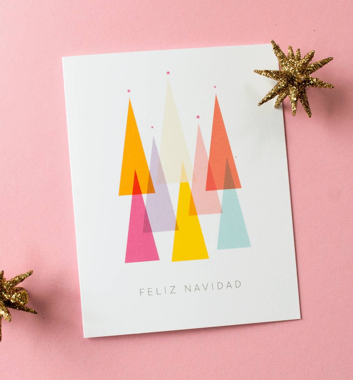 Graphic Anthology Greeting Cards - Feliz Navidad Spanish Holiday Christmas Greeting Card