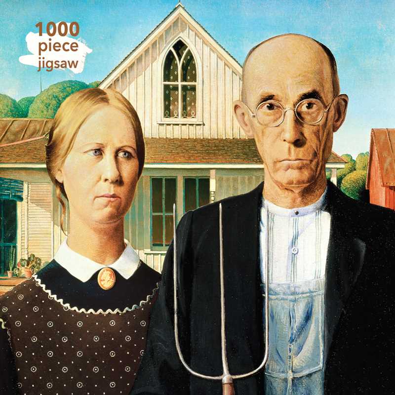 Simon & Schuster - Adult Jigsaw Puzzle Grant Wood: American Gothic