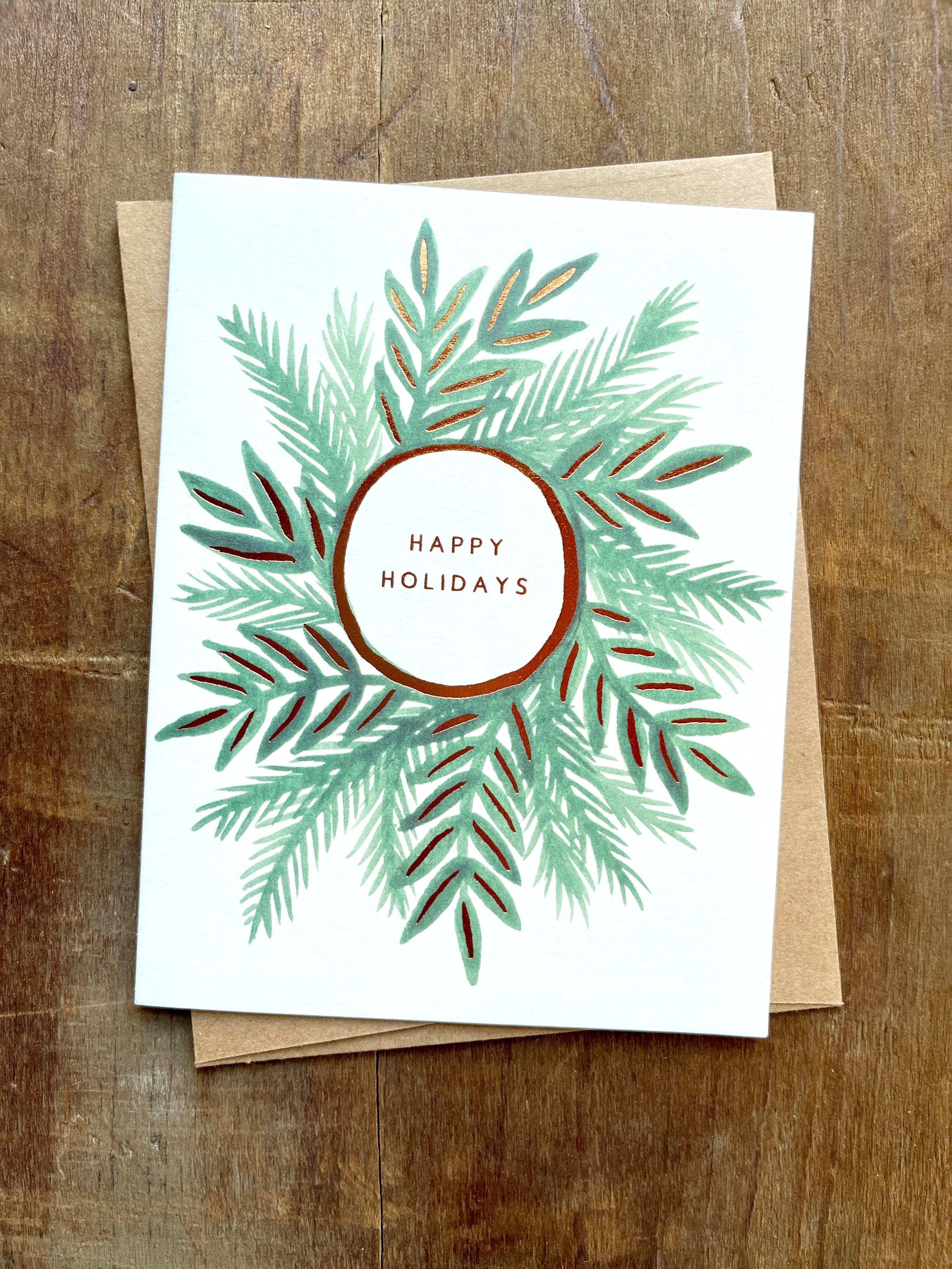 Katharine Watson - Happy Holidays Foil Stamped Card