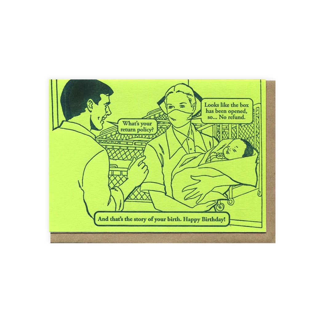 Blue Barnhouse - Return Policy Greeting Card