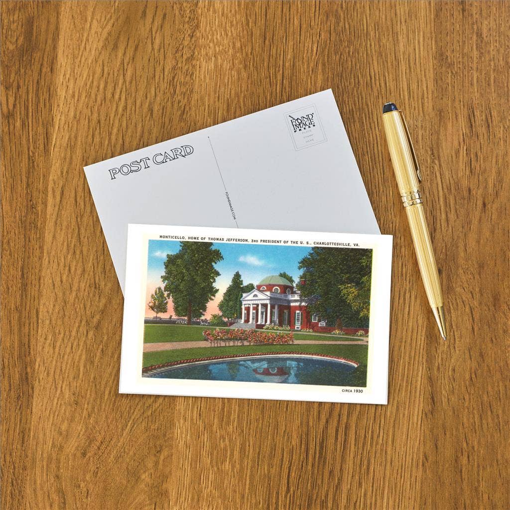 Found Image Press - Postcard Monticello, Charlottesville