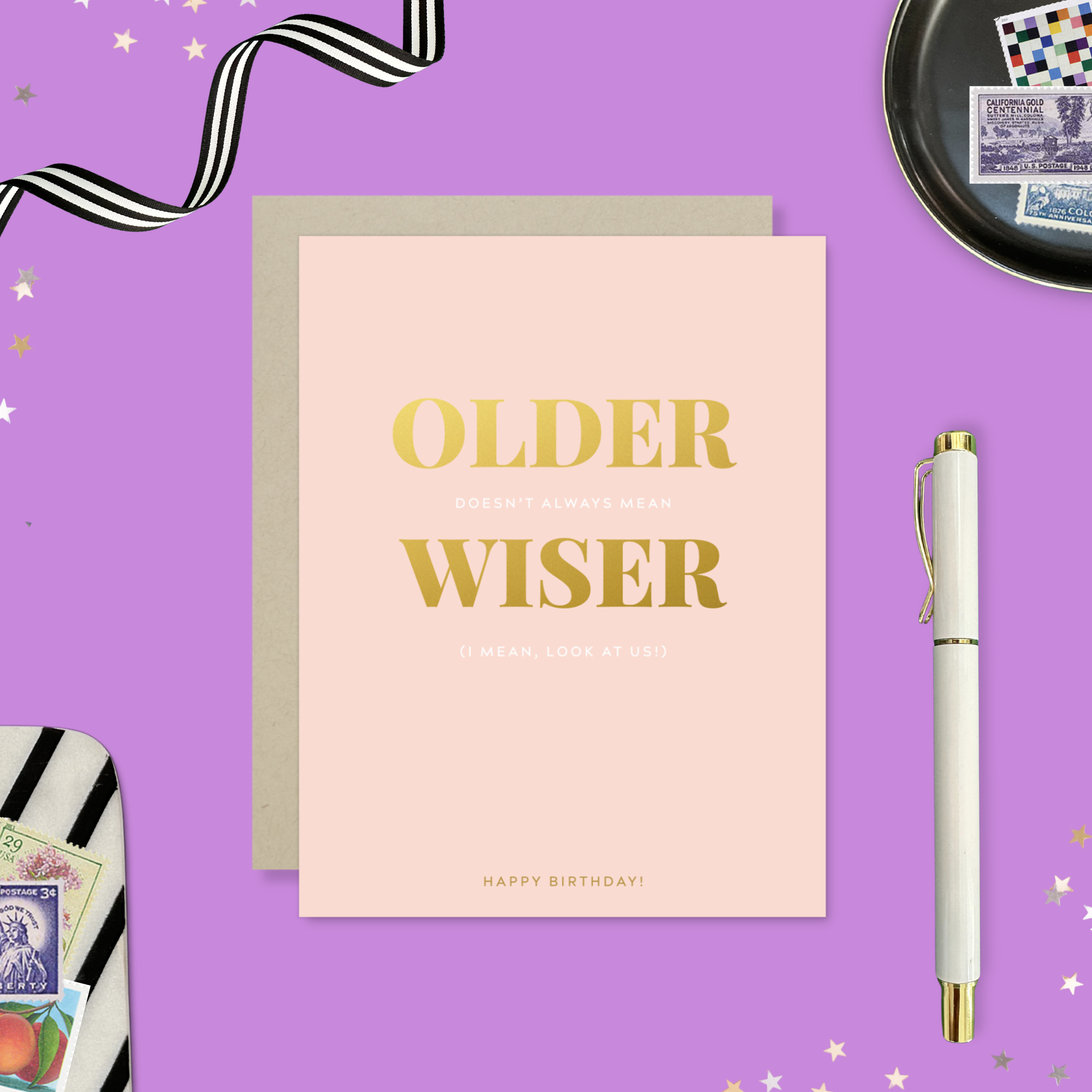 Barone and Co. - Older Wiser Birthday Card