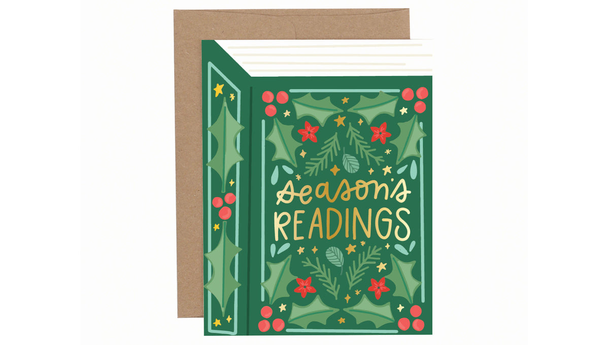 Pippi Post, Season's Readings Holiday Greeting Card