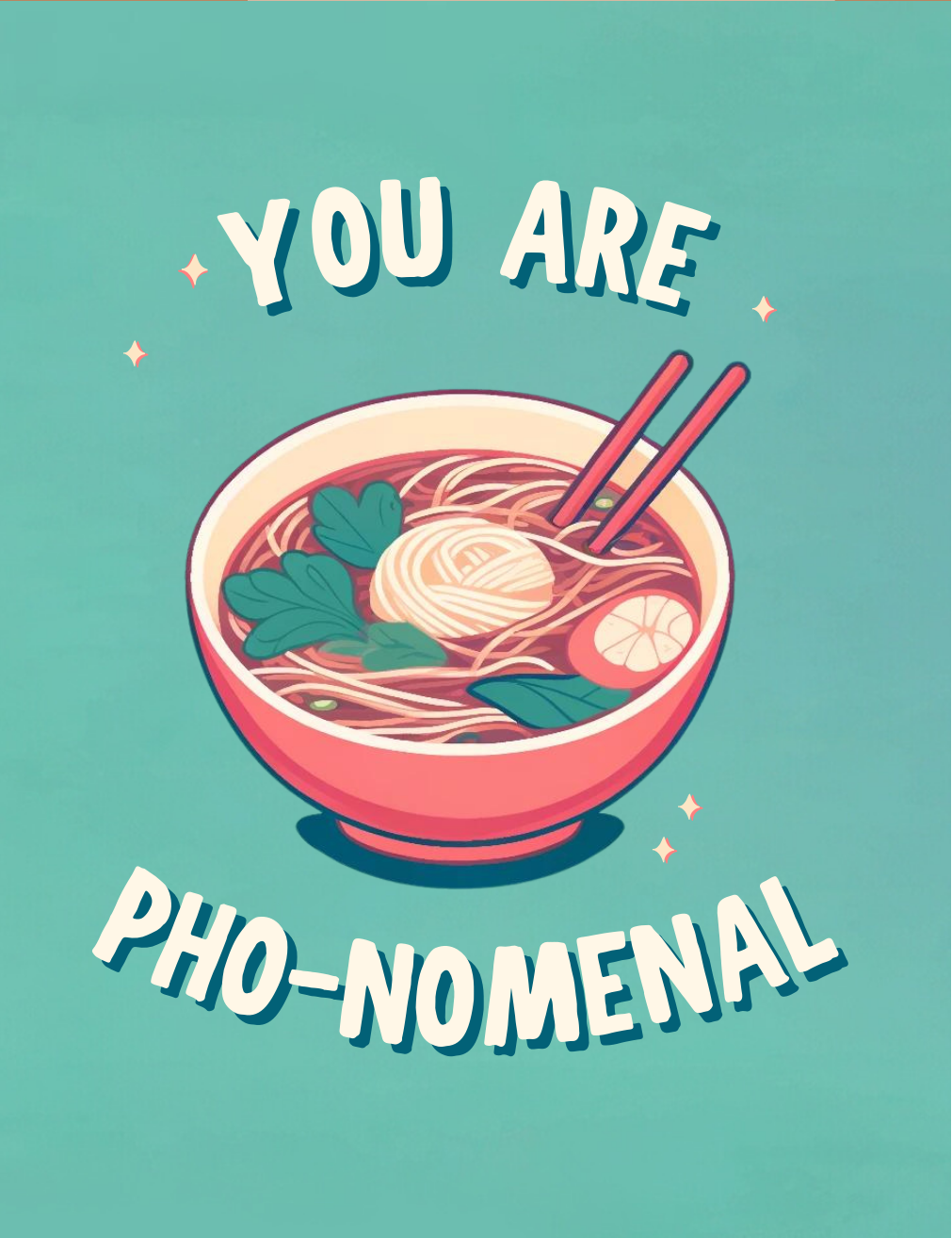 CheerNotes - Pho-Nomenal | Pun Thank You Card