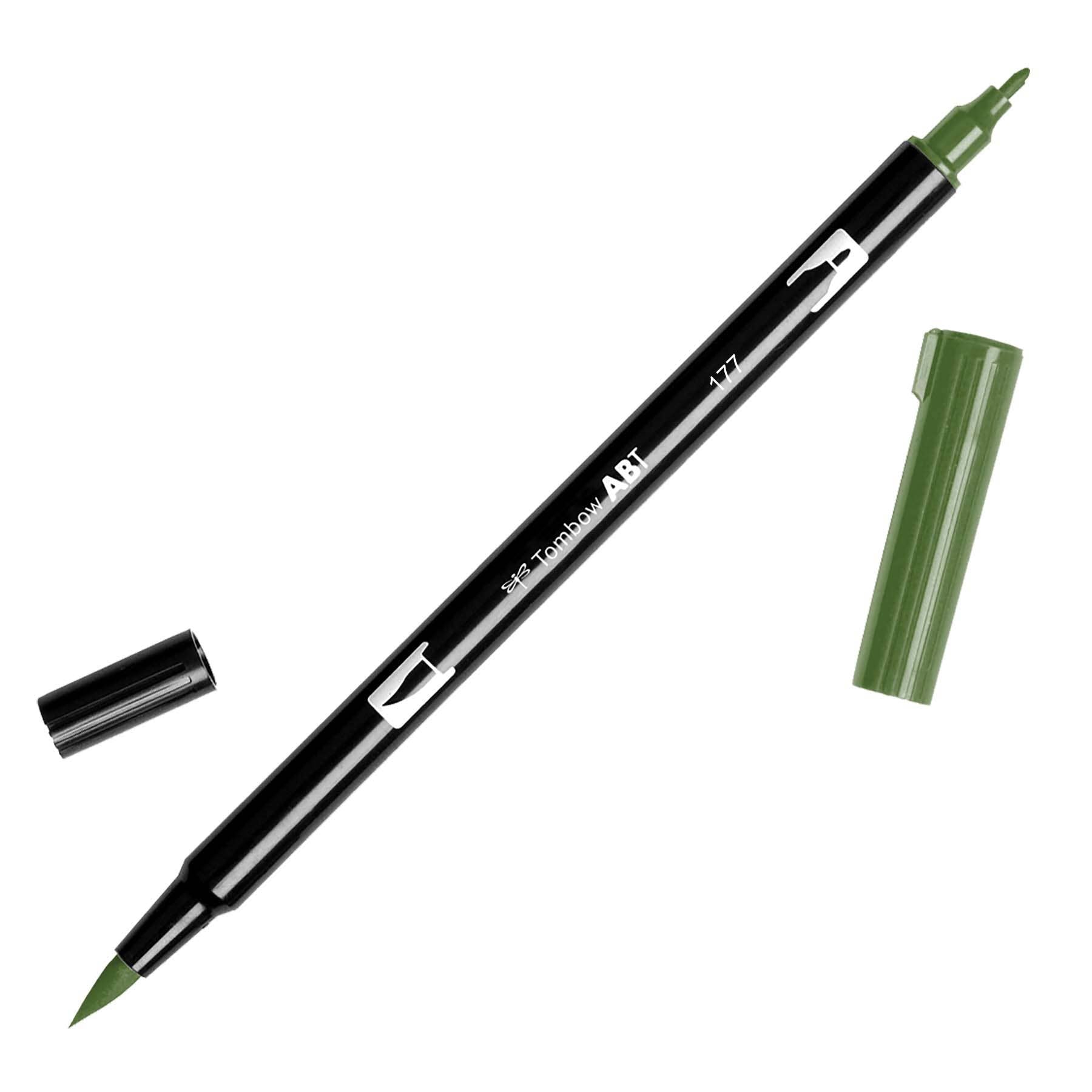 Tombow - Dual Brush Pen Art Markers - Holly Green