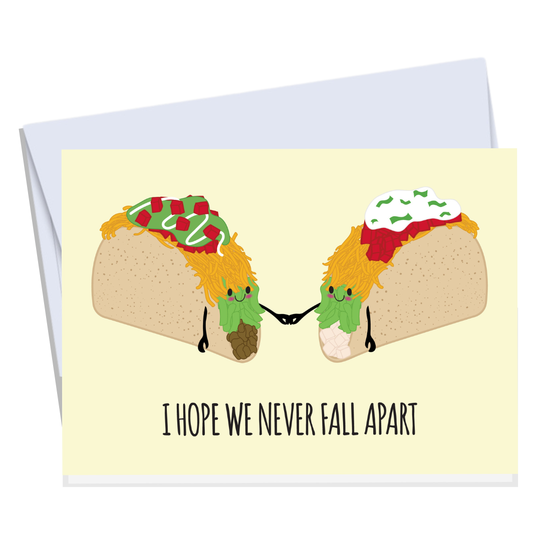 CheerNotes - Let's Taco Bout - Funny anniversary or friendship card