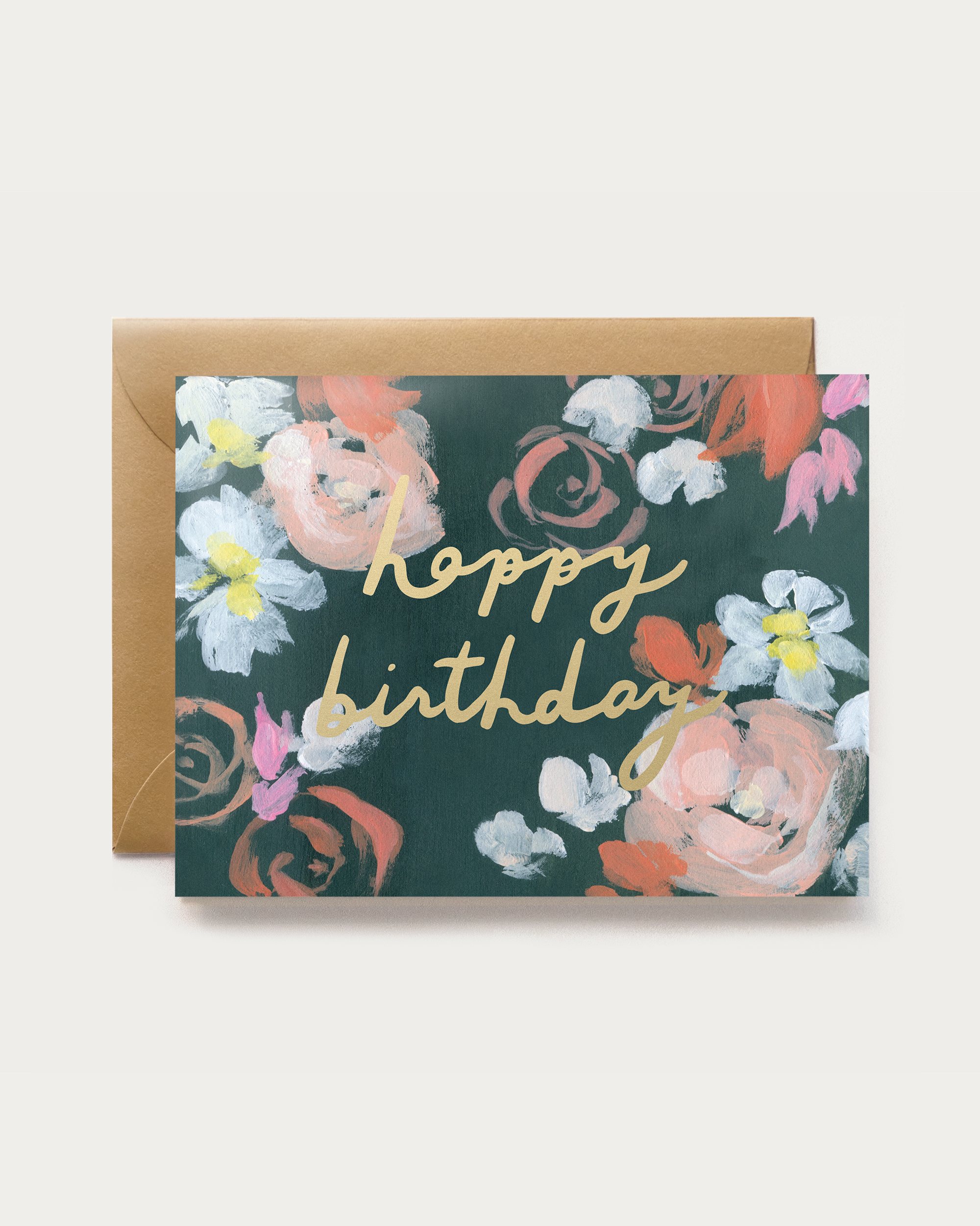 Our Heiday - Coral Florals Happy Birthday Card
