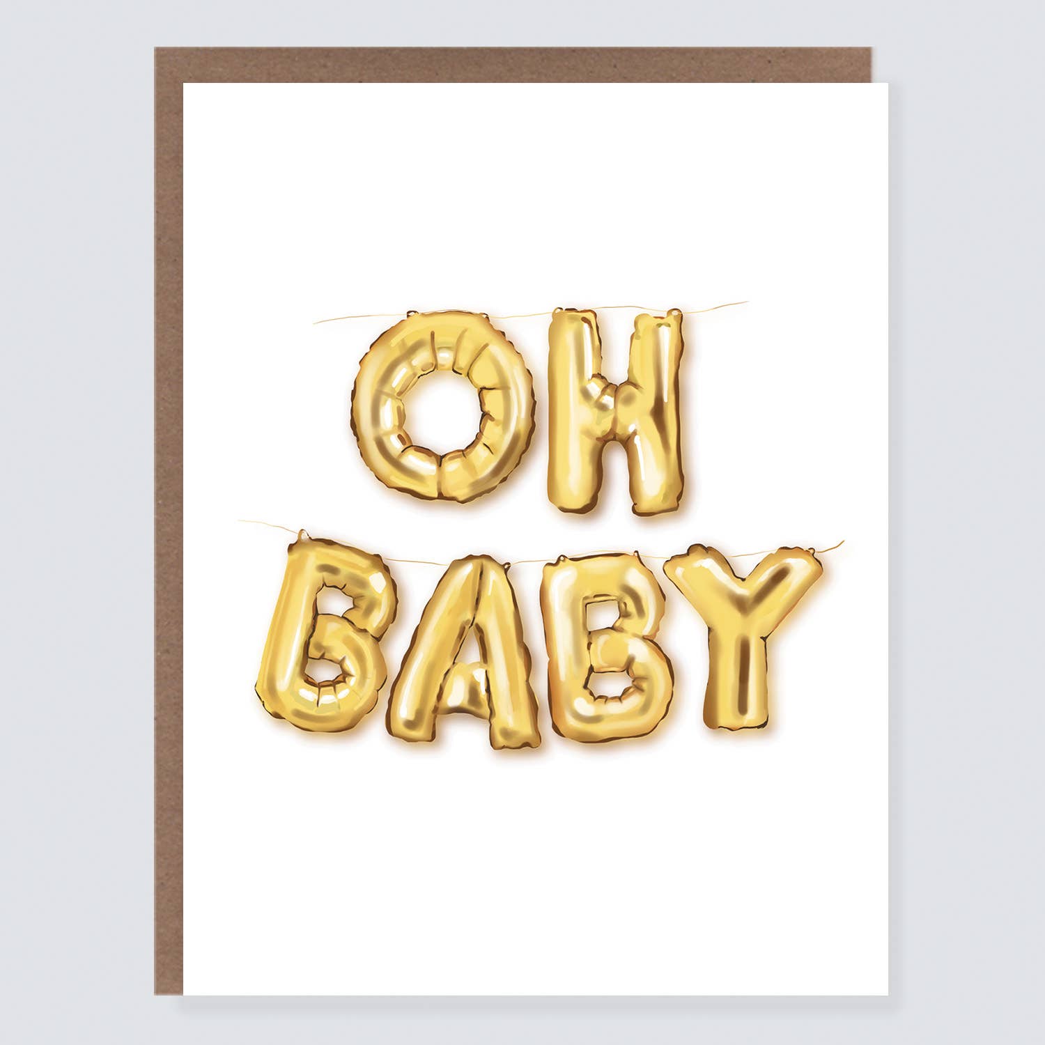 Morgan Swank Studio - Oh Baby Balloon Card
