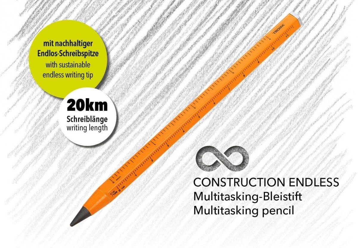 Troika, Multi-Tasking Construction Endless Pencil 12.5 Miles: Dark Blue