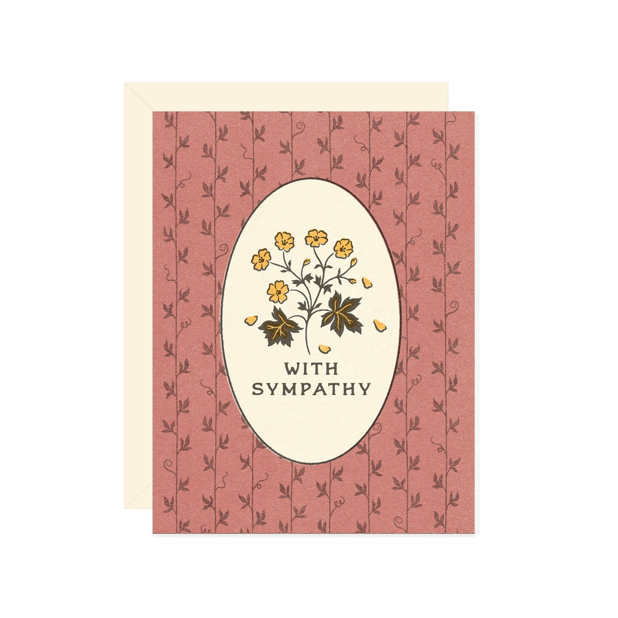 Wallflower Paper & Party - With Sympathy Wildflower Card