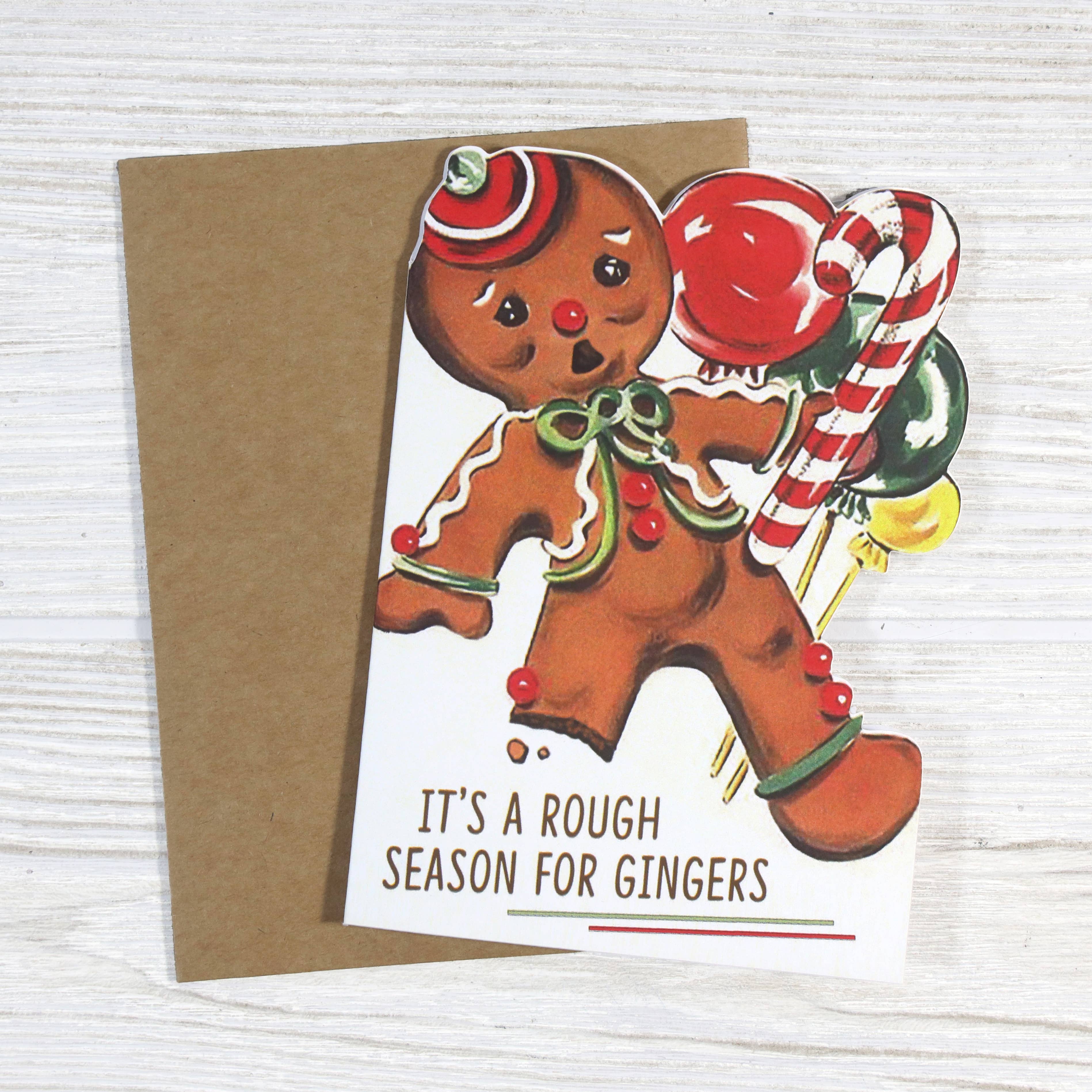 Bad Betty Greeting Co. - It’s a Rough Season for Gingers - Funny Christmas Card